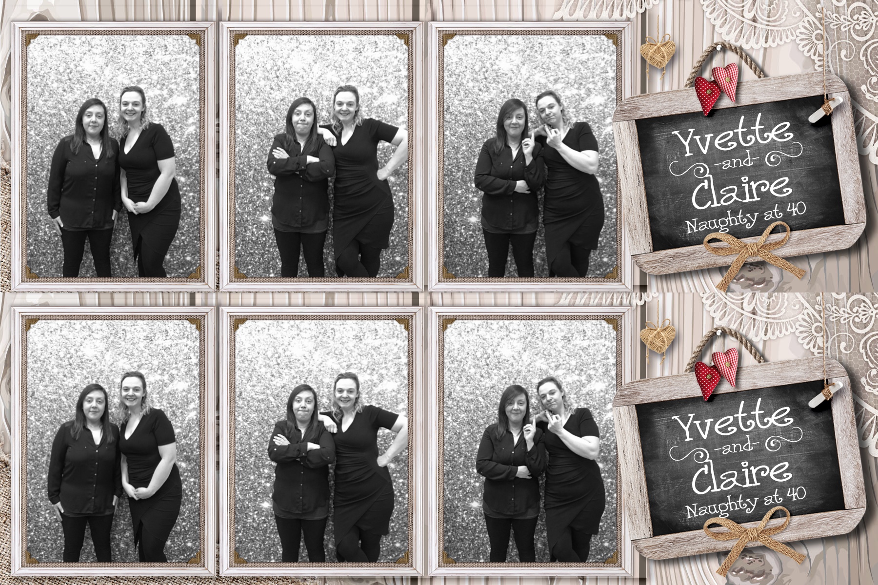 Yvette and Claire’s 40th birthday! - Prints 2 | View more photos from the event at gallery.partydelightsphotobooth.co.uk/u/PartyDelightsPhotoBooth/Yvette-and-Claire’s-40th-birthday-Prints-2